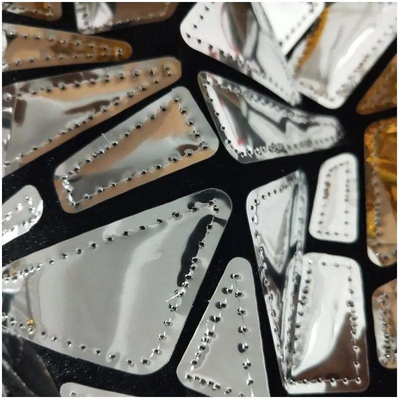 シルバーレーザーソフトミラーベストショーツセット メンズフェスティバルパーティーショーカーニバルレイブ衣装ダンスチームパフォーマンスステージコスチューム