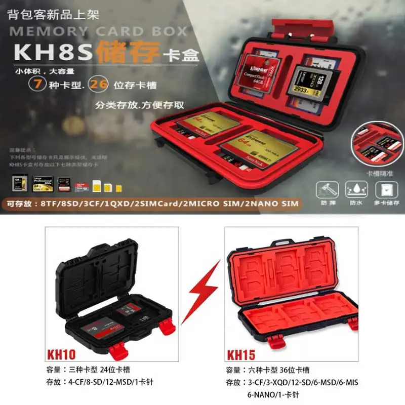 SLR camera memory card storage bag portable storage bagSD TF CFMultifunctional storage card case for mobile phones