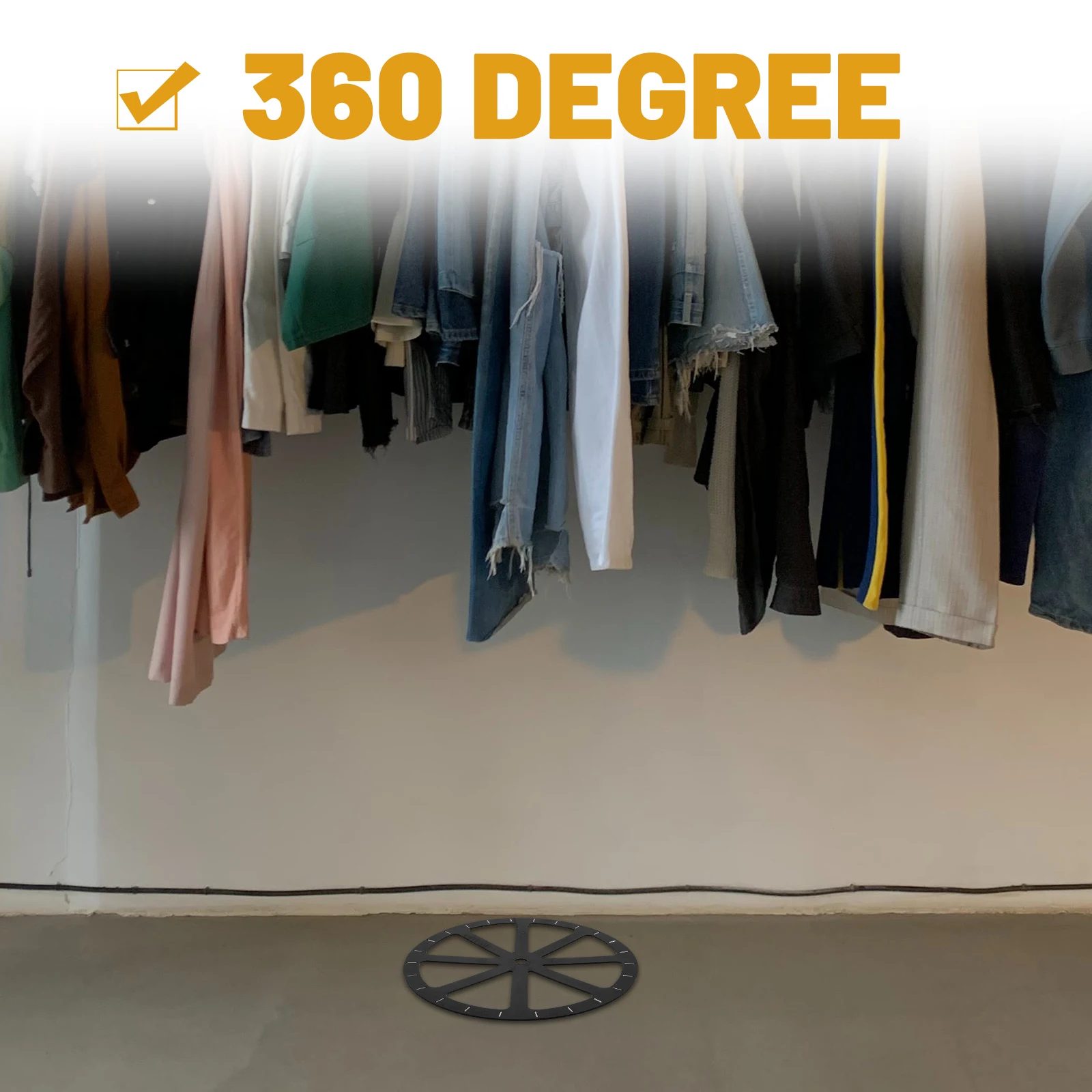 

Mirror Turntable Base 360 Degree Rotating Display Stand Round Swivel Plate Heavy Duty Plastic Platform For Home Mall Exhibition