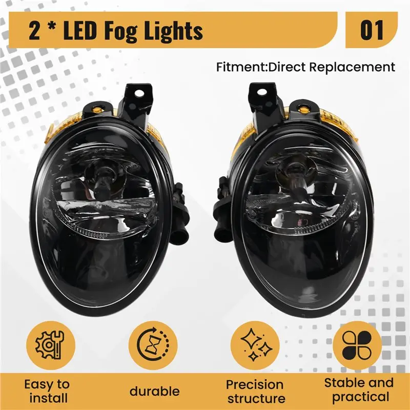 A58X-المصد الأمامي مصباح الضباب LED الضباب الخفيف مجموعة 1 زوج اليسار + اليمين 9109062500 9109062600 لبنز العداء W907 W910 2019-2021 #6