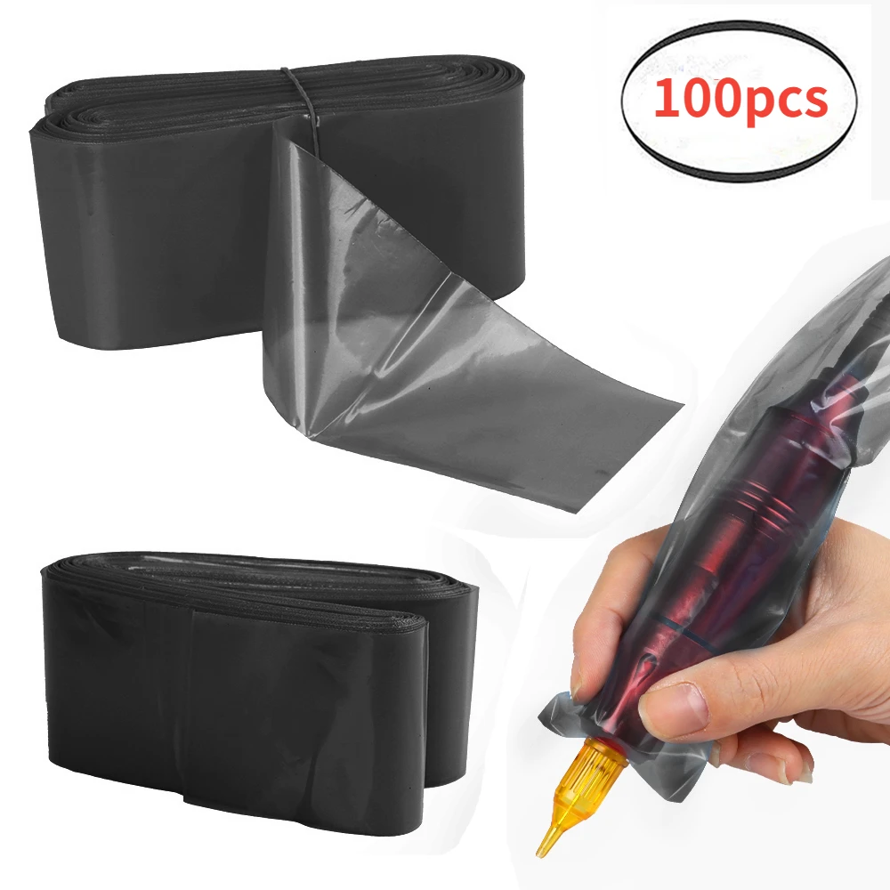 Einweg Tattoo Stift Taschen Abdeckung 100 stücke Kunststoff Patrone PMU Tattoo Maschine Clip Cord Ärmeln Tattoo Haken Kabel Abdeckungen Liefert – Detail 2