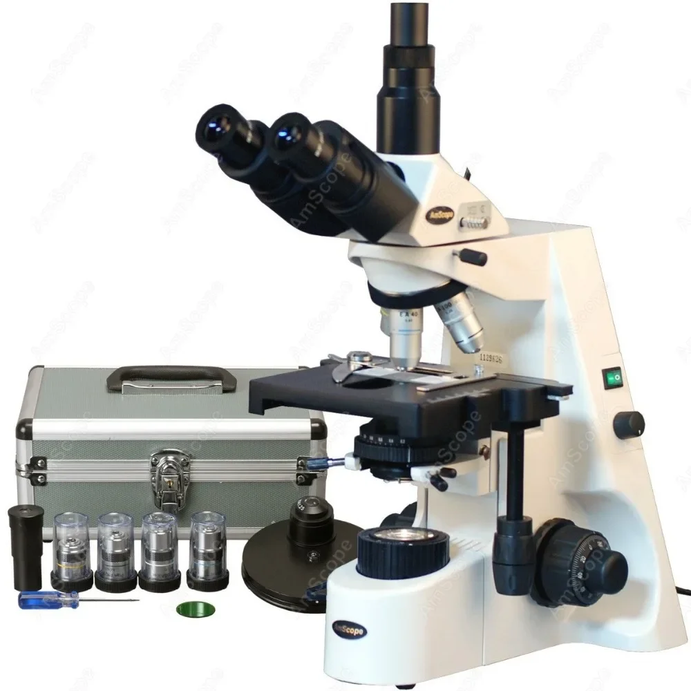 

Phase Contrast -AmScope Supplies 40X-1500X Professional Infinity Plan Phase Contrast Kohler Trinocular Microscope
