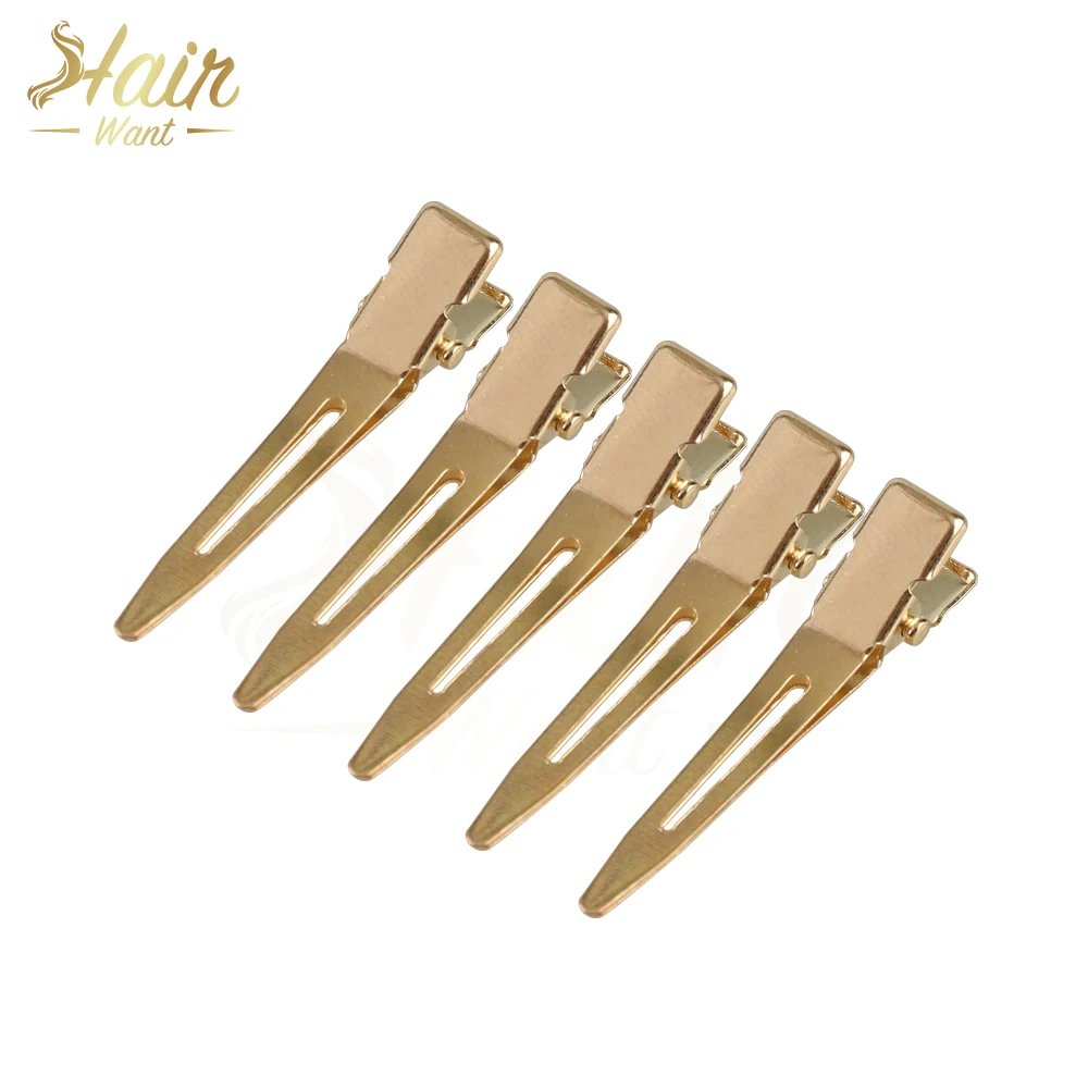 Hair Want 4.5cm Mini Metal Duckbill Hair Clips for Women Styling Sectioning Hair Clips Hairpins Hair Alligator Roller Clips