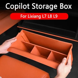 Car Organize Storage Box for Li Lixiang L9 L8 L7 2024 2023 2022 Driver Passenger's Copilot Clear Up Storage Boxes Accessories