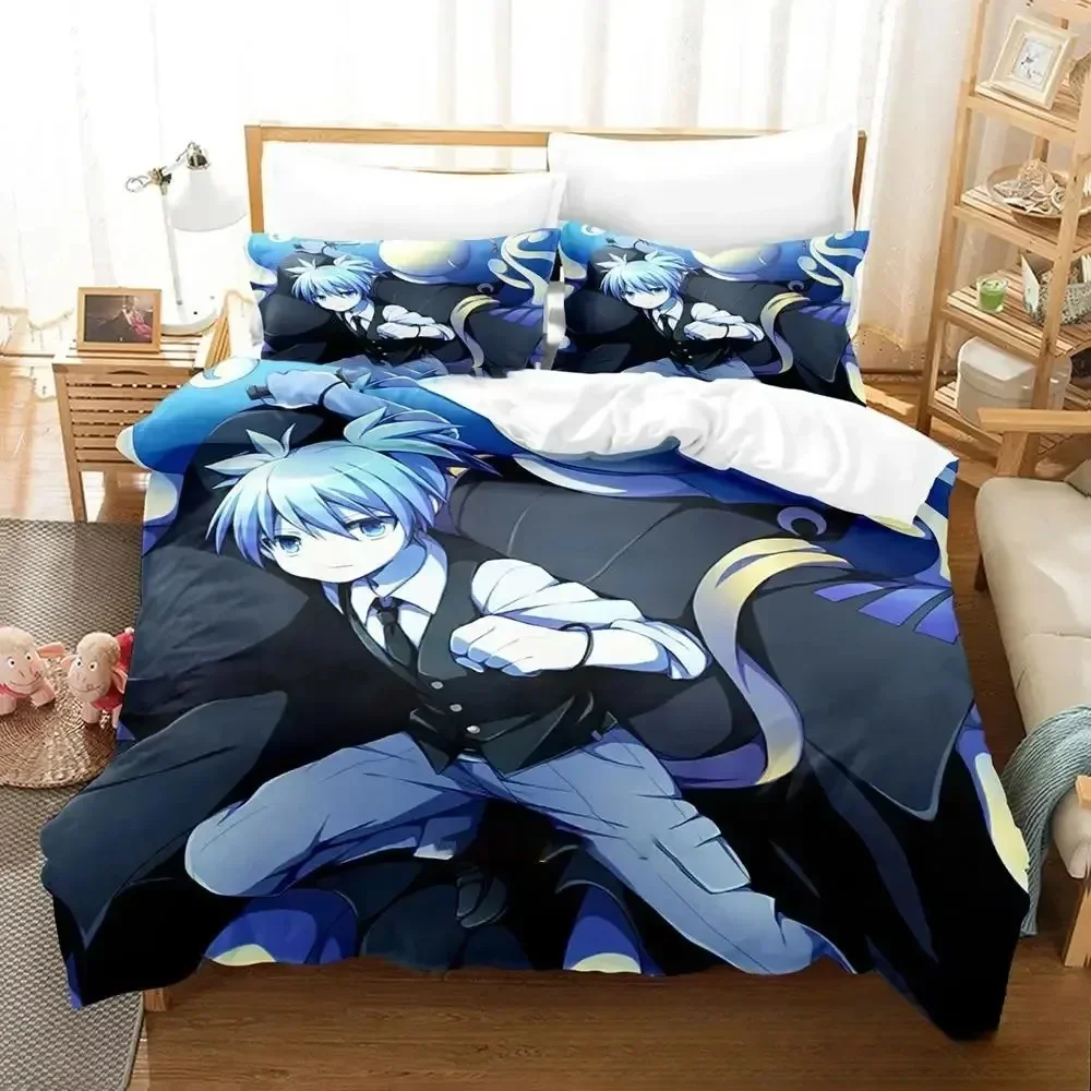 Anime Assassination Classroom Koro-sensei 3D NEW Duvet Cover Pillowcase Bedding Set Adult Boy Girl Bedroom Single Double Large