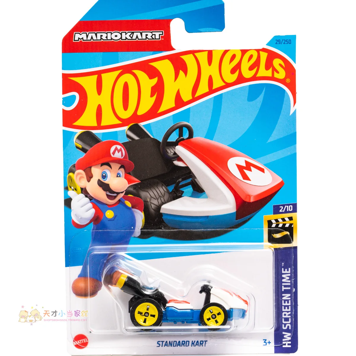 Original Hot Wheels Car Mario STANDRD KART Kid Boy Toys for Children 1/64 Diecast Play Vehicle Model HW SCREEN TIM Birthday Gift