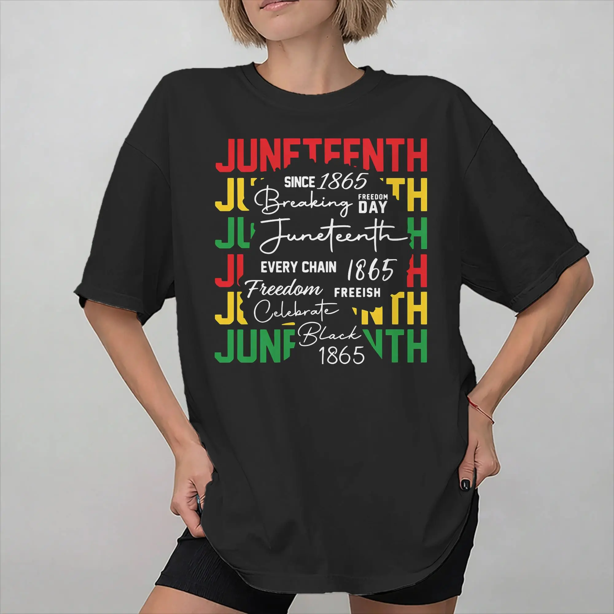 Juneteenth 1865 Rooted In Freedom Apparel Men Women T Shirts 100% Cotton Tee Graphic Printing  T-shirt Clothes