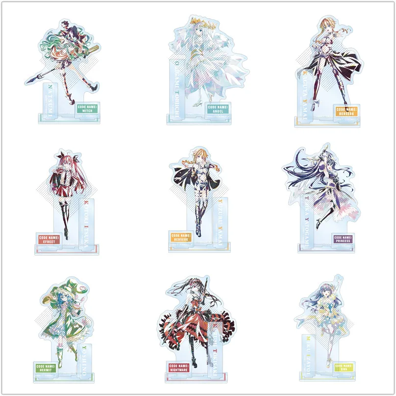 Game Origami Tobiichi Tokisaki Kurumi Kotori Itsuka Yatogami Tohka Acrylic Stand Doll Anime Figure Model Plate Cosplay Toy Gift