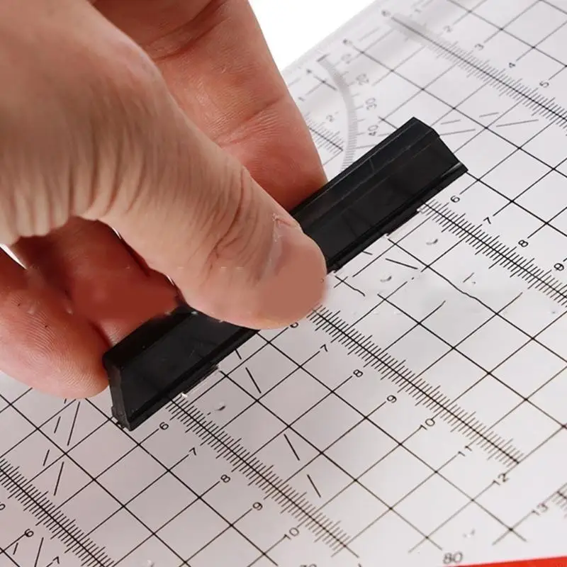 Plastic Protractor Triangle Set Square with Handle Math 30cm Drafting Tool for Architects Engineers and Students 