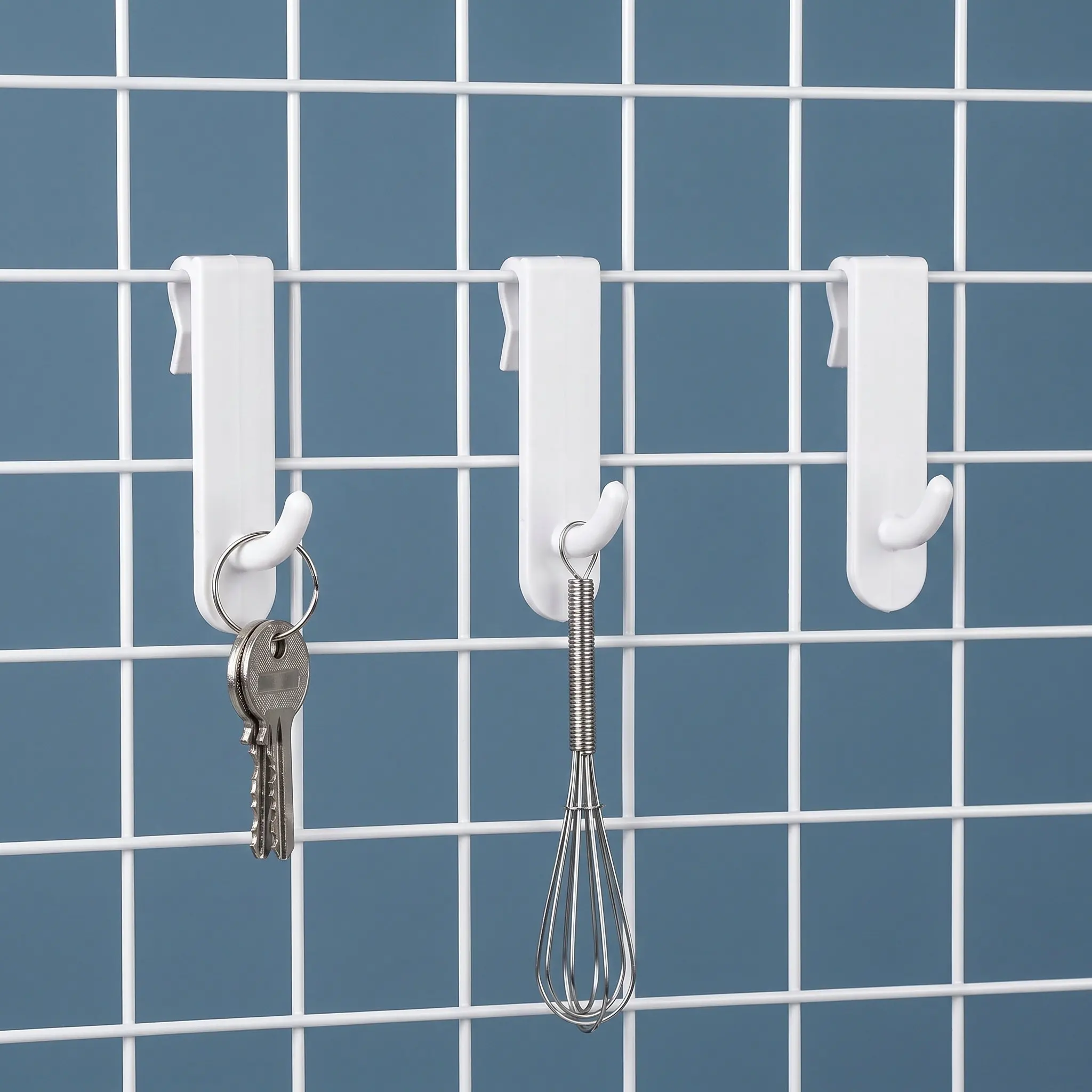 35pcs Wall Grid Display Hooks Grid Panel Hooks For Wire Shelf Hanging Kitchen Wall Display Hangers For Merchandising Store