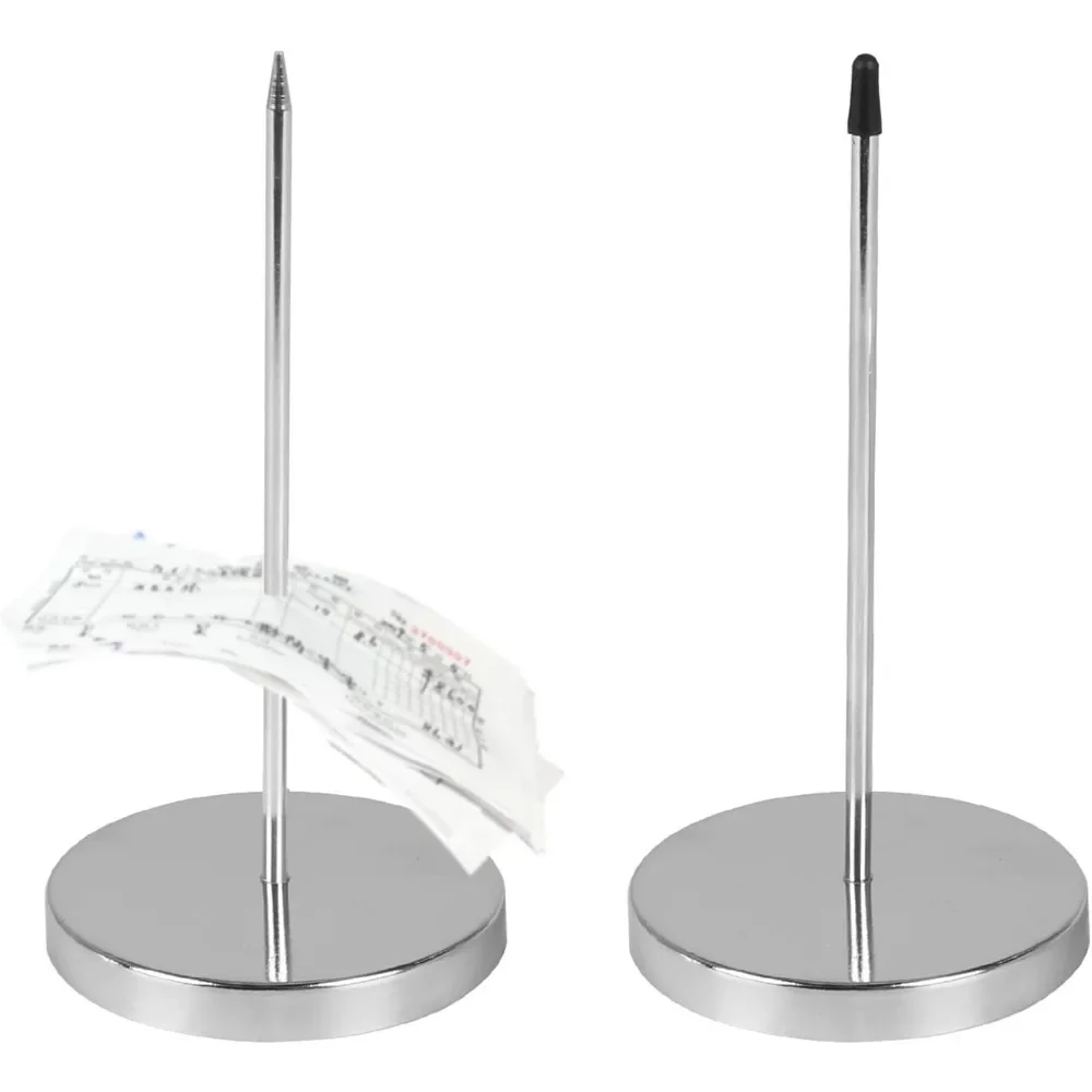 For 2 Pcs  Receipt Racks, Table Ordering Racks, Restaurant Receipt Nails, Round-bottom Note-taking Racks, Restaurant Cafes