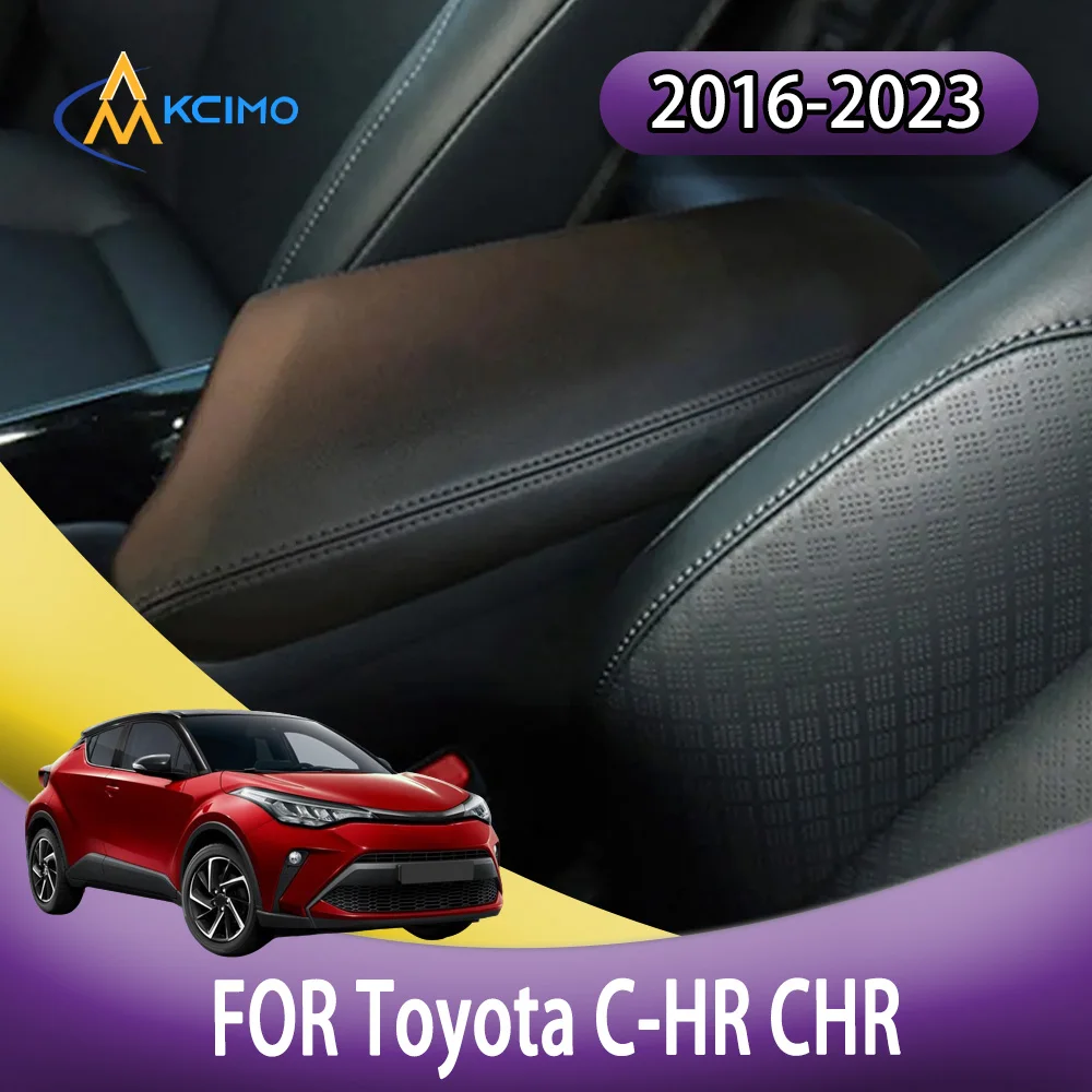 

Faux Leather Easy Clean Car Armrest Box Center Console Lid Armrest Cover Car Accessories For Toyota C-HR CHR 2016-2023