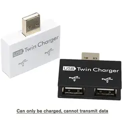 USB 2 In 1 Computer 2 Port Female USB Hub Adapter Converter USB 2.0 Splitter Charging Accessories For Phone Laptop PC