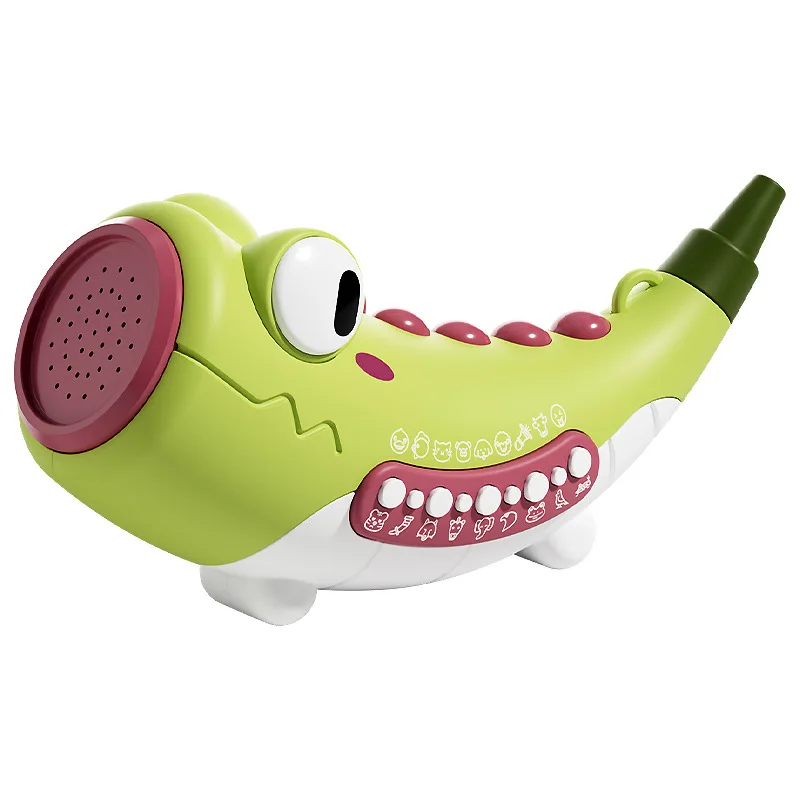 Giocattolo a tromba con suoni di animali, strumento musicale multimodale, regalo educativo per bambini piccoli