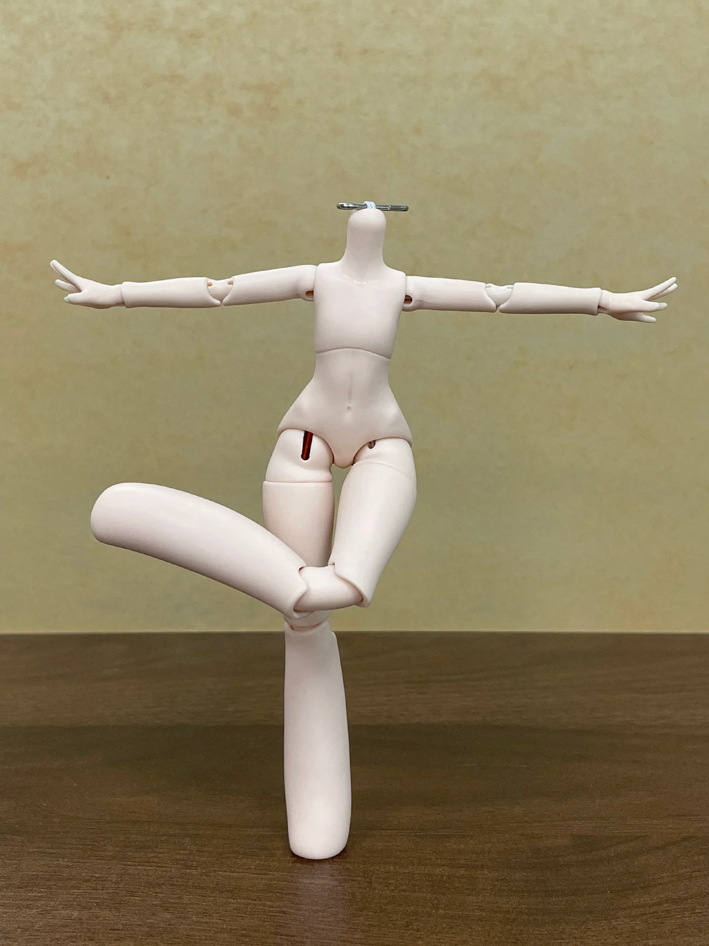 14cm Carrot leg doll body Wearing aluminum wire doll body 1/12 S hook doll body For Penny, GSC, Molly, Obitsu 11, Nendoroid Head view 4