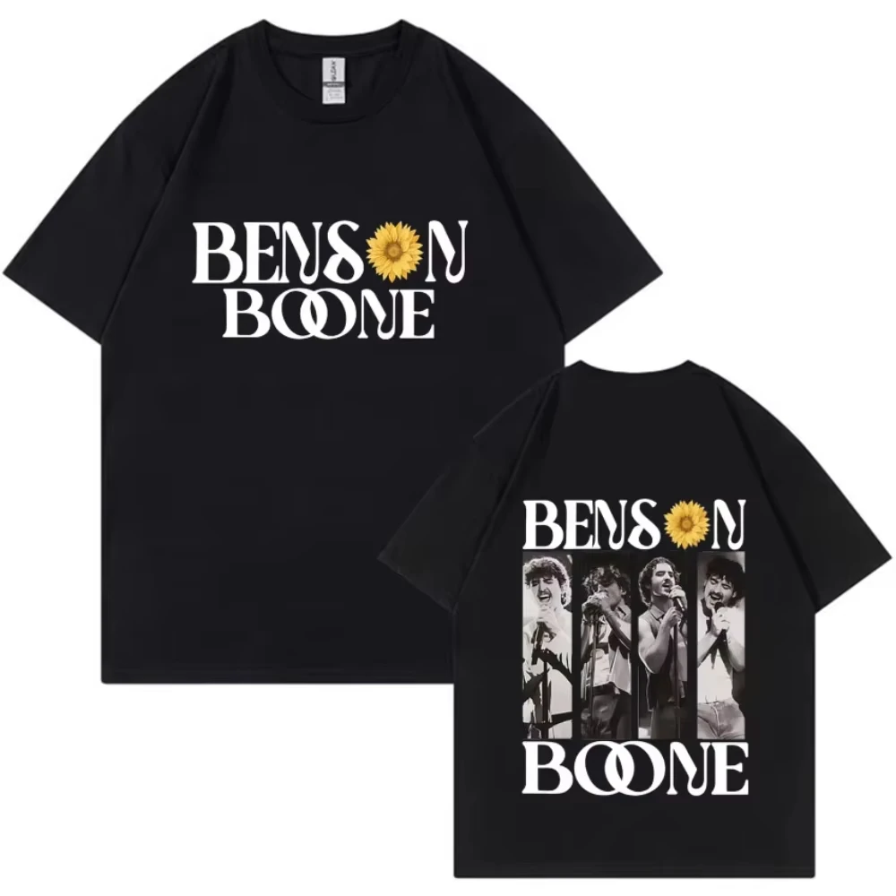 Camisetas con gráfico gótico de Benson Boone American Heart Tour 2026, camisetas de Humor para hombres y mujeres, camiseta informal de algodón de alta calidad y estilo Hip-hop