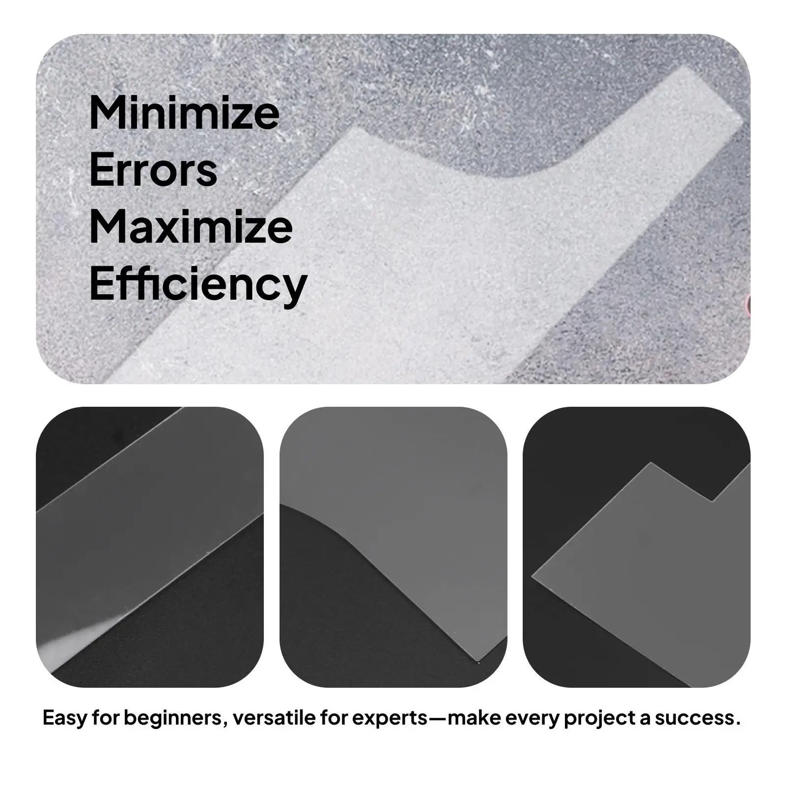 Bag Pattern Professional Handmade Portable Sewing Template Tool Transparent for Dressmaker Adults Tote Bag Quilting Enthusiasts