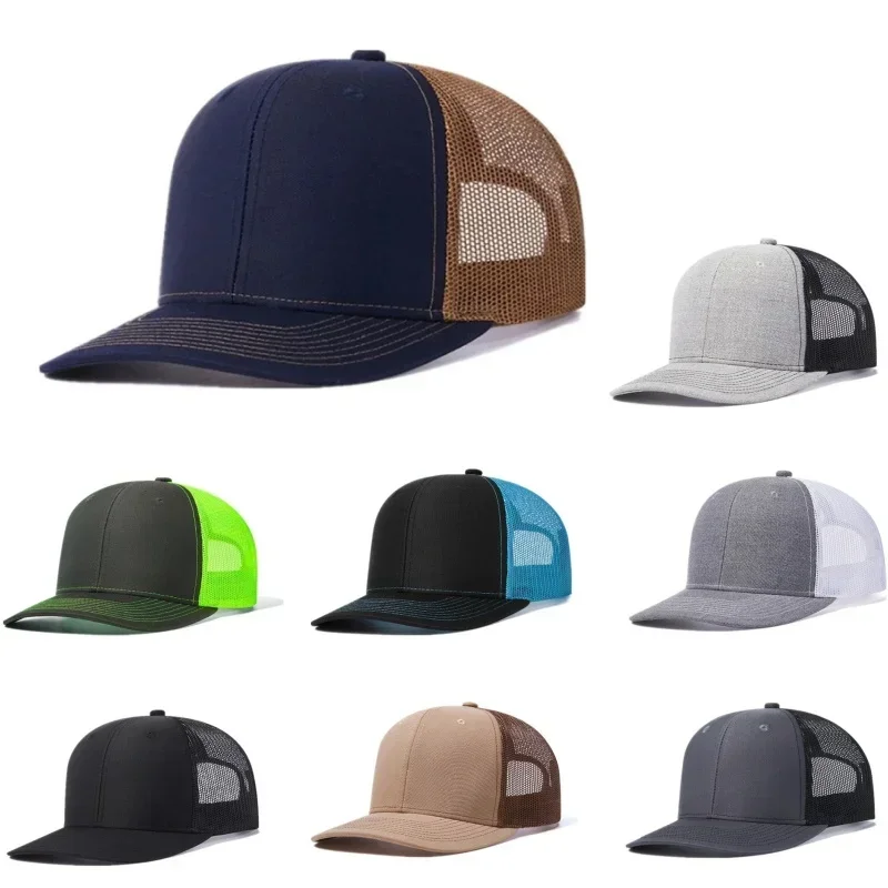 

Hot Sale Unisex Cap Slight Curved Brim Style Trucker Hat Men & Women Casual Outdoor Breathable Summer Cap