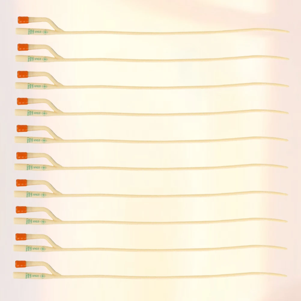 12 قطعة قسطرة البول القسطرة القابل للتصرف أنبوب الإحليل ثنائي الغرفة مسبار البول المريض