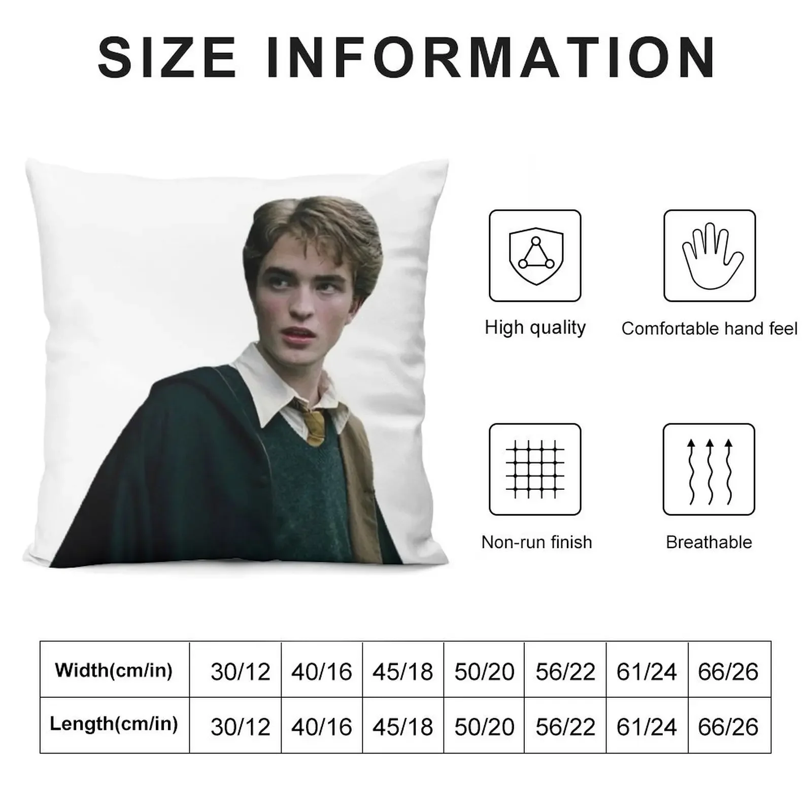 Cedric Diggory Throw Pillow Ornamental Pillow Sofa Cushions Covers Marble Cushion Cover Sofa Cushions Cover pillow