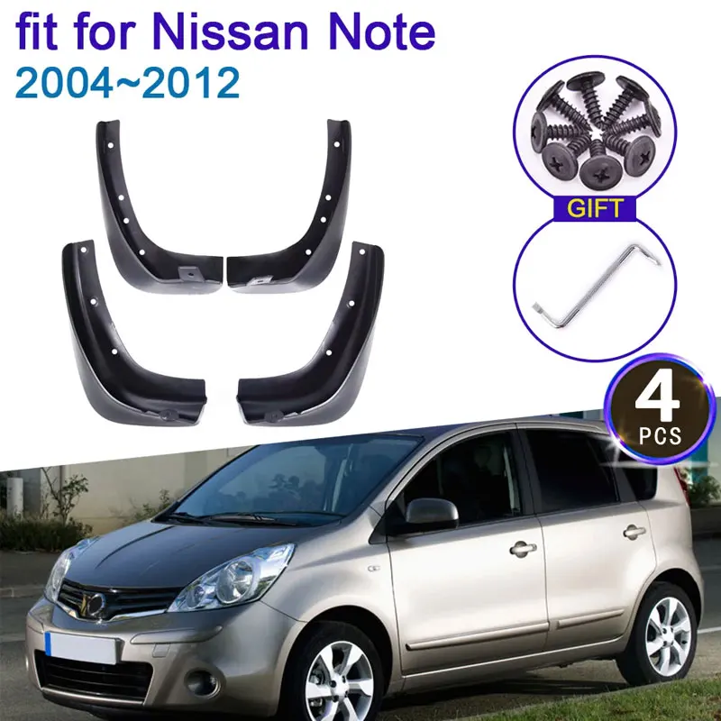 

Новые улучшенные брызговики (комплект 4 шт.) для Nissan Note E11 2005-2013: защита и стиль