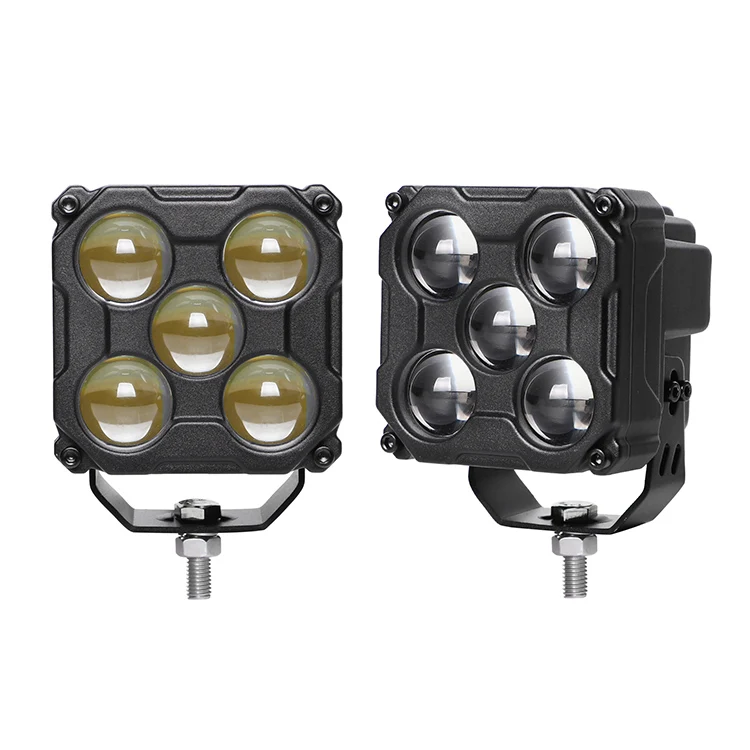 

Mini Pop Spot Light with High Low Beam White&Yellow Modified Hood Lamp for Off-road SUV Motorcycle