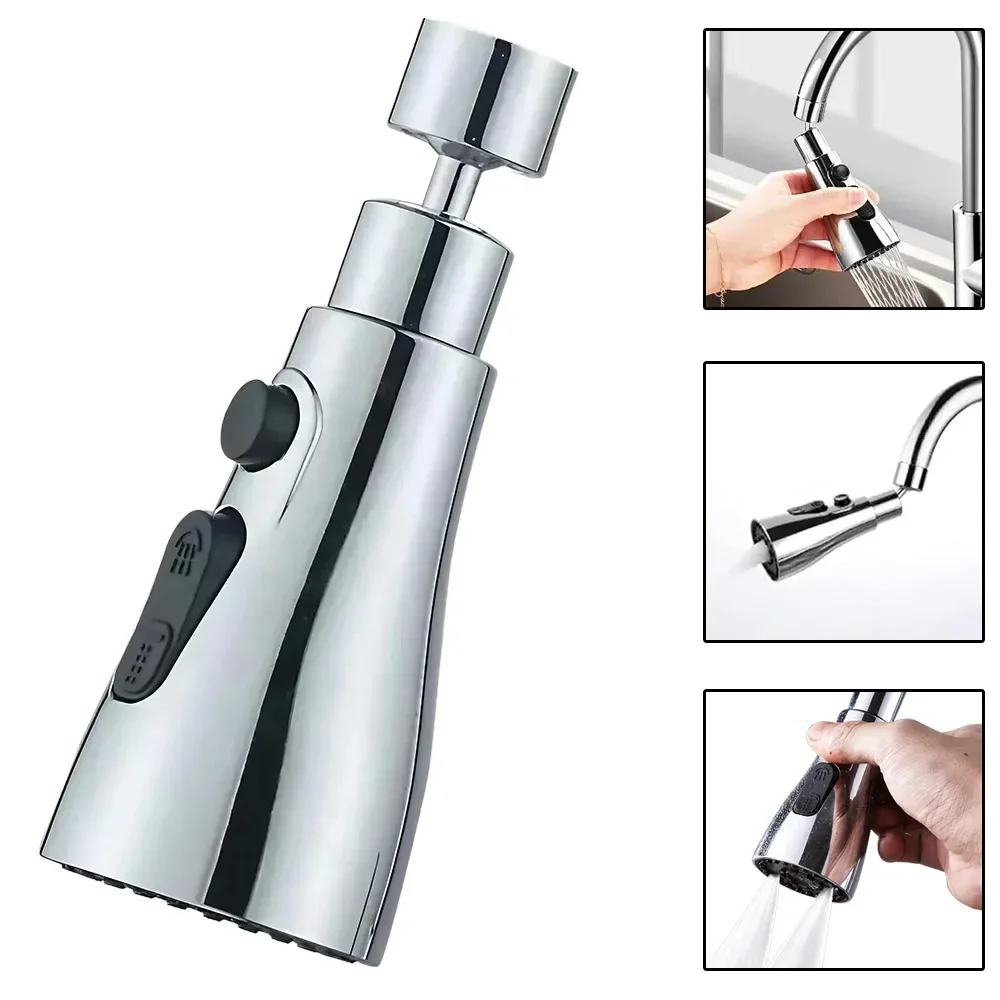 JJYY Kitchen Faucet Tip Extender Adapter Pull-Out Faucet Tip 3 Functional Kitchen Faucet Tip 2 Styles Available