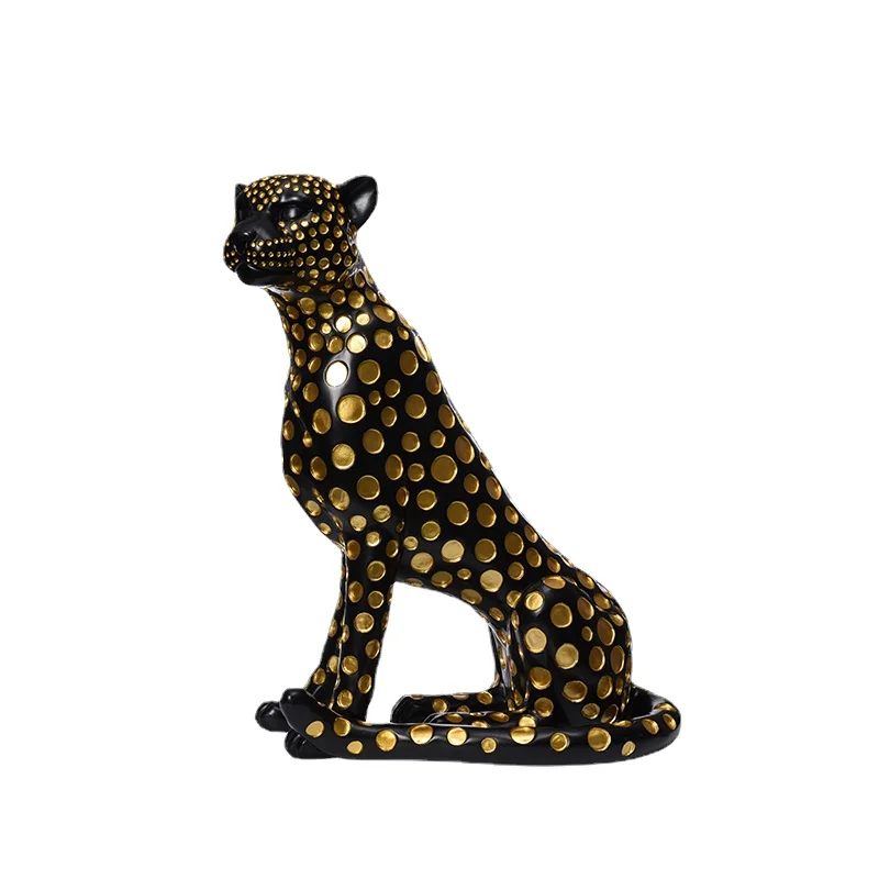 

YY Large Floor Leopard Living Room Decoration Fortune Furnishings Decorations