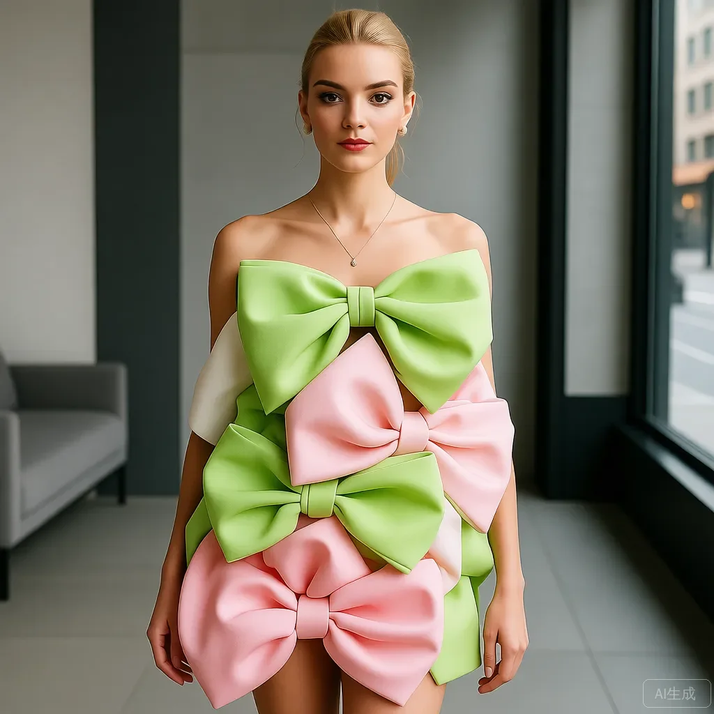 فستان حفلات نابض بالحياة بدون حمالات بدون أكمام بطول الركبة فستان قصير بفيونكة كبيرة غير متماثلة من الأورجانزا فستان نسائي للحفلات الراقصة #1