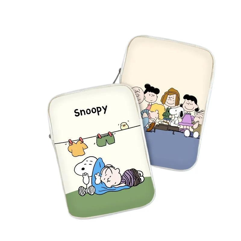 

Miniso Disney Snoopy Stitch Cute Pink Laptop Bag For Lenovo Dell HP Huawei Macbook Air M2 Case 10 12 13 14 15 16 Inner Bladder