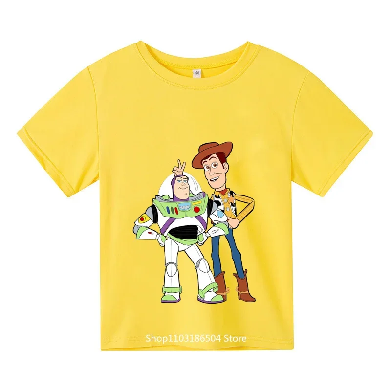 New Toy Story Summer Short Sleeved Boys Cartoon T-shirt Youth Summer Fashion children\'s clothing Sportswear Ropa