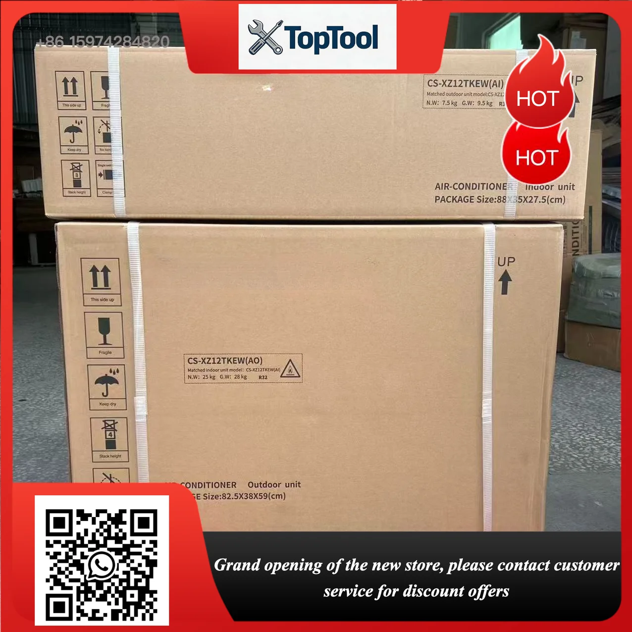 Home Split Air Conditioner 9000 12000 18000btu DC Inverter R32 Cooling Only