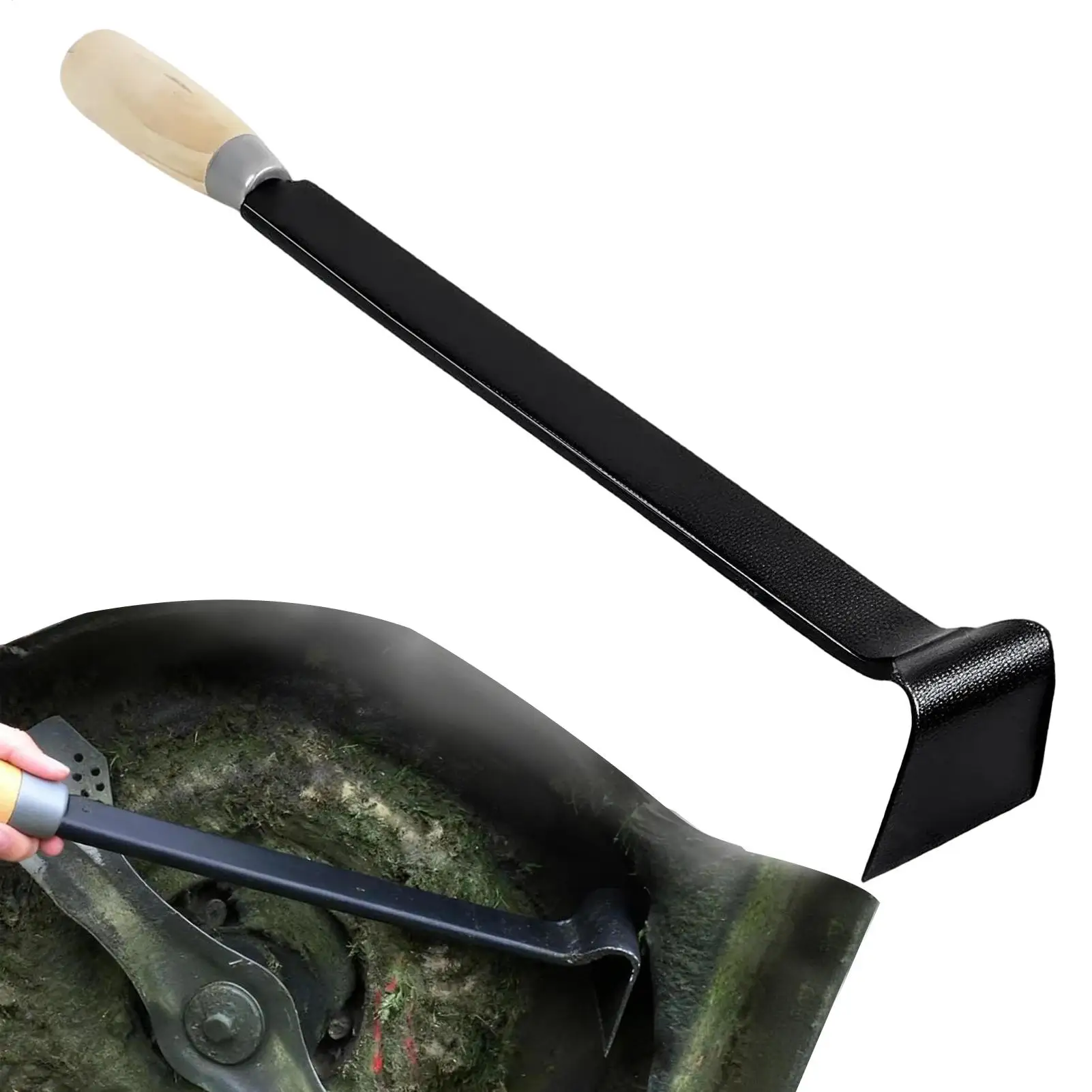 

Mower Deck Scraper Heavy Duty Efficient Long Handle Scraper Lawn Mower Cleaning Accessories For Garden Yard Patio Outside