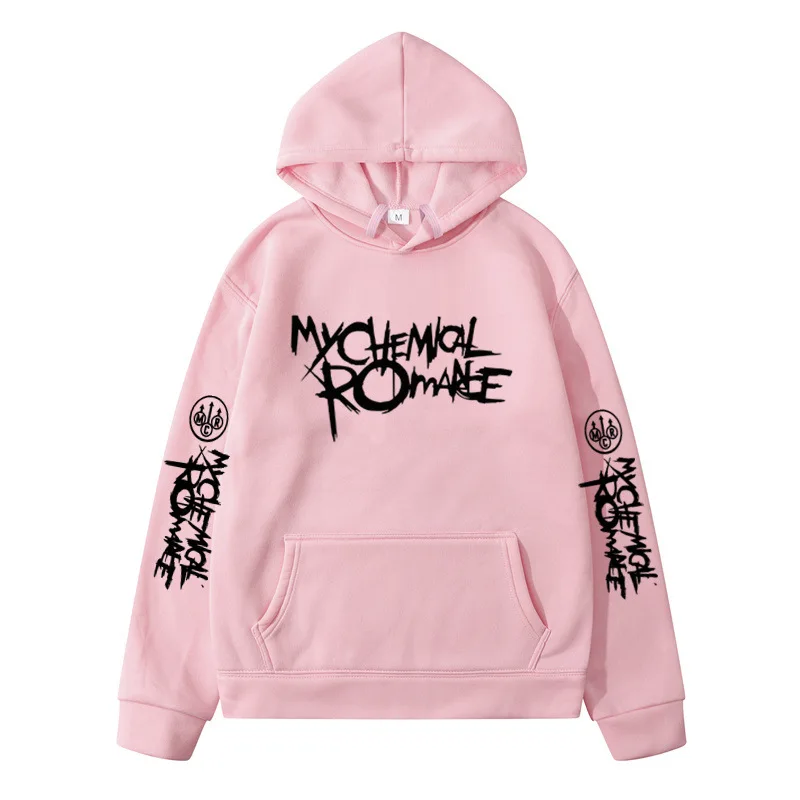 My Chemical Romance Mcr Band Printed Casual Sweatshirt Men\'s and Women\'s Same Cotton High Quality Fashion Loose Men\'s Hoodie