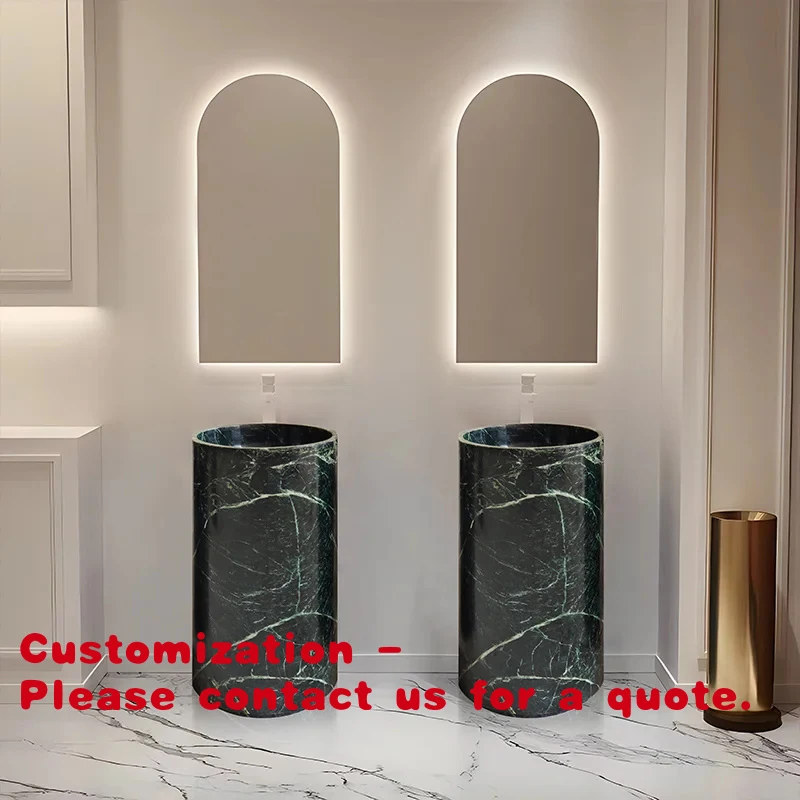 

Customize.Standing Wash Basin Unique Bath Room Marble Pedestal Sinks Construction Industries Calacatta Viola Marble Ped