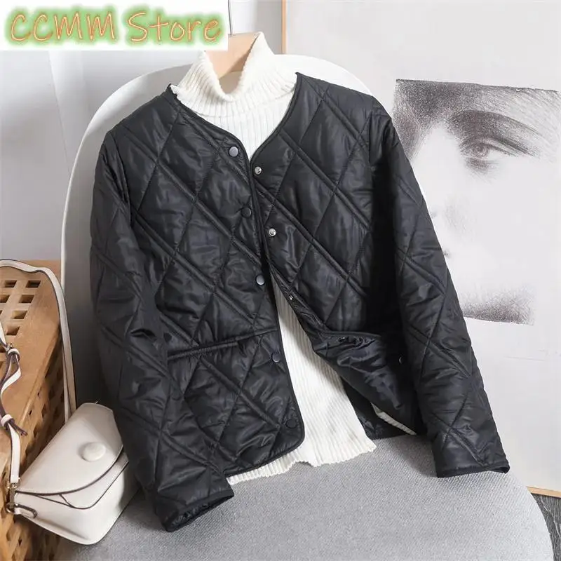 New Spring Autumn Down Jacket Women Parkas Short Eider Warm Cotton Padded Coat Ladies Korean Outerwear Light Female Outcoat