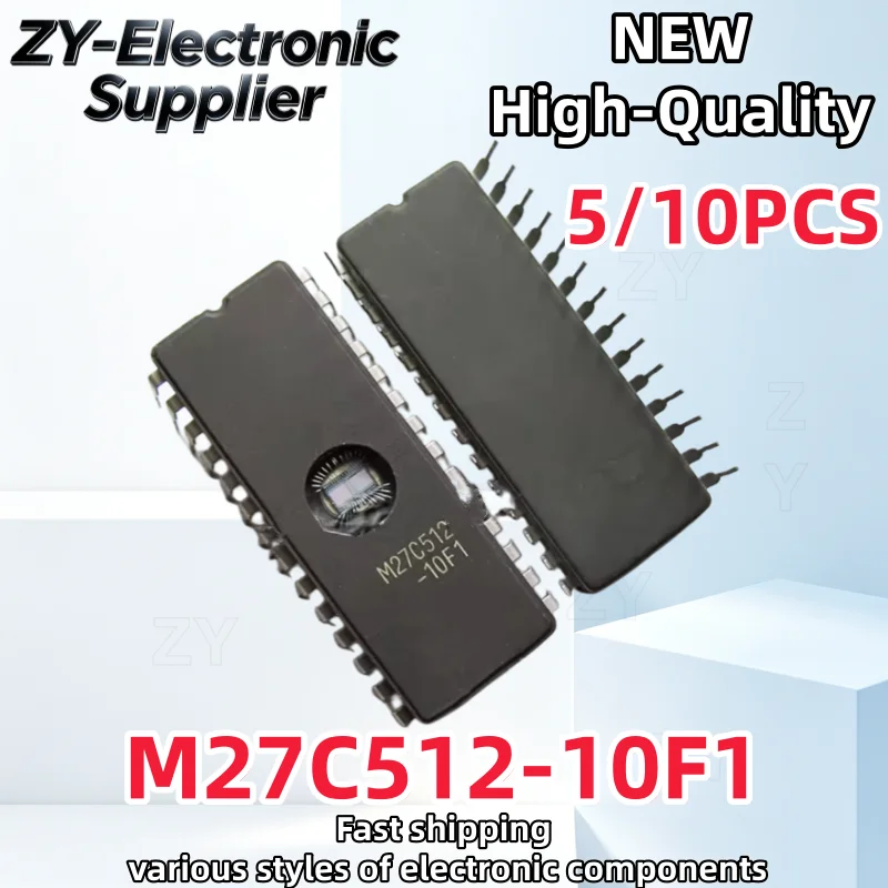 【5/10PCS】New Original M27C512-10F1 M27C512-12F1 M27C512-15F1 27C512 M27C512 CDIP-28 Best Quality In Stock
