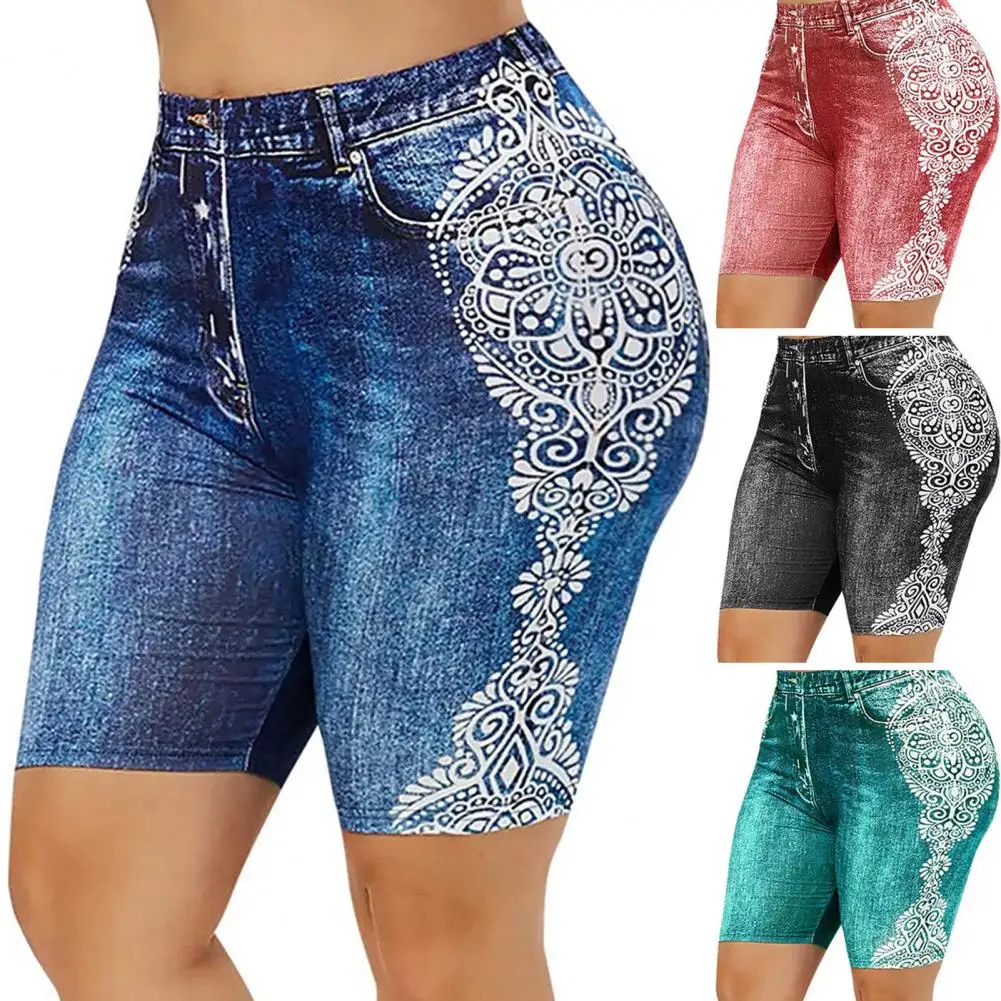 Pantalones cortos de entrenamiento para mujer, Shorts elegantes sin contracción, ajustados, mezcla de fibra química, ropa femenina