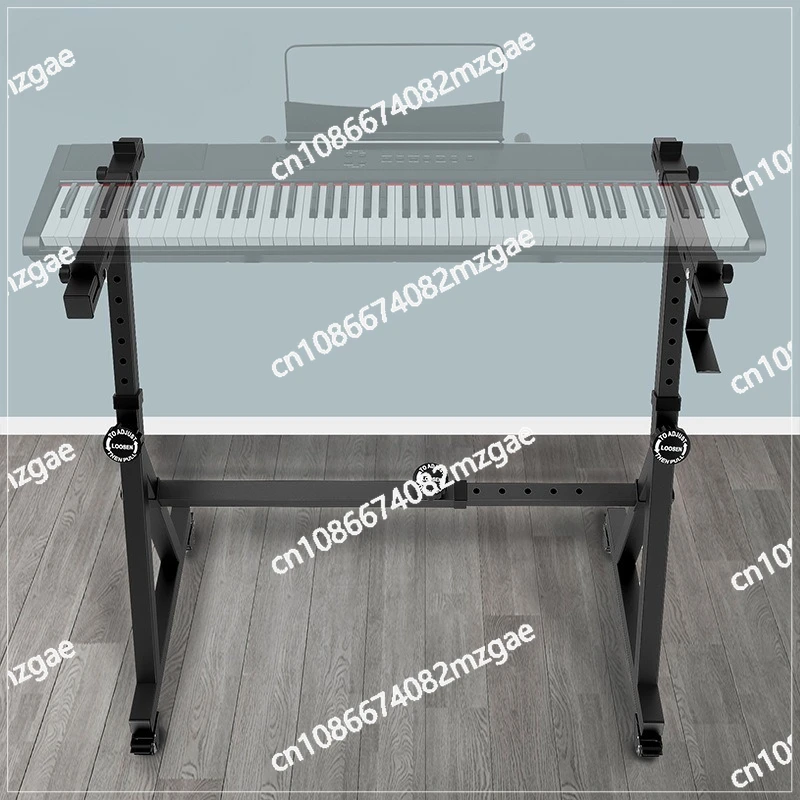 Heavy-Duty Z-Style Keyboard Stand Portable Universal Electronic Piano Stand with Wheels for Easy Mobility