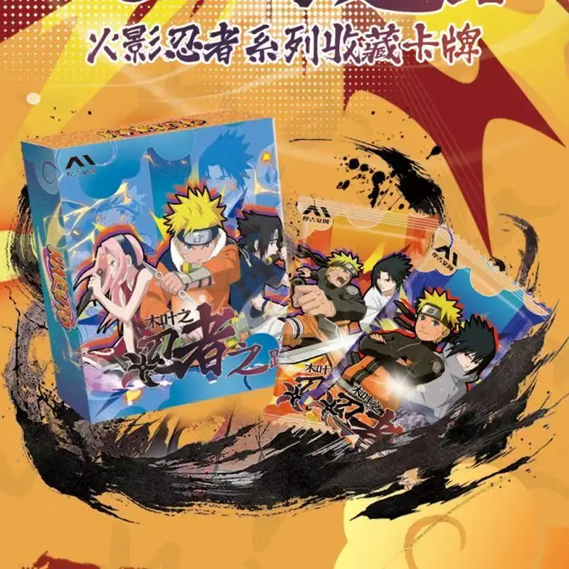 New Naruto Card Konoha's Path of the Ninja Uzumaki Naruto Hyuga Hinata Uchiha Sasuke BR Anime Collection Cards Toys Gifts