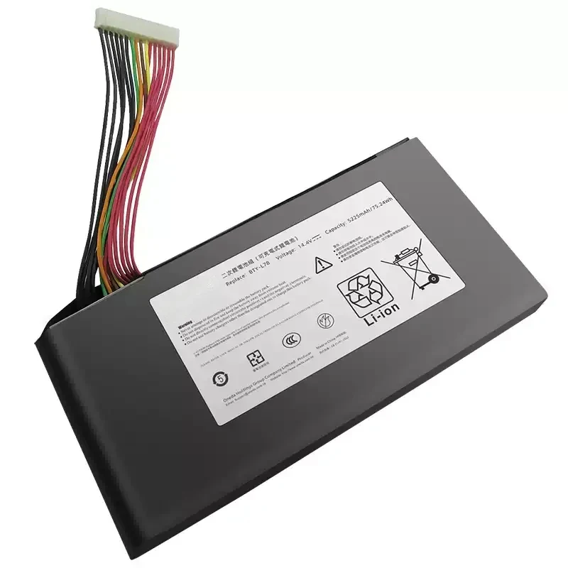 

New BTY-L78 Laptop Battery For MSI GT62 GT62VR GT80 GT80S GT73 GT73VR GT83 GT83VR GT75 GT75VR MS-1812 MS-1814 5225mAh