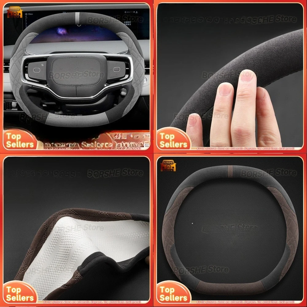 

2026 Universal Fit Soft Faux Fur Steering Wheel Cover Suitable for 2025 2024 Lincoln Nautilus 23 Model Winter Auto Accessory