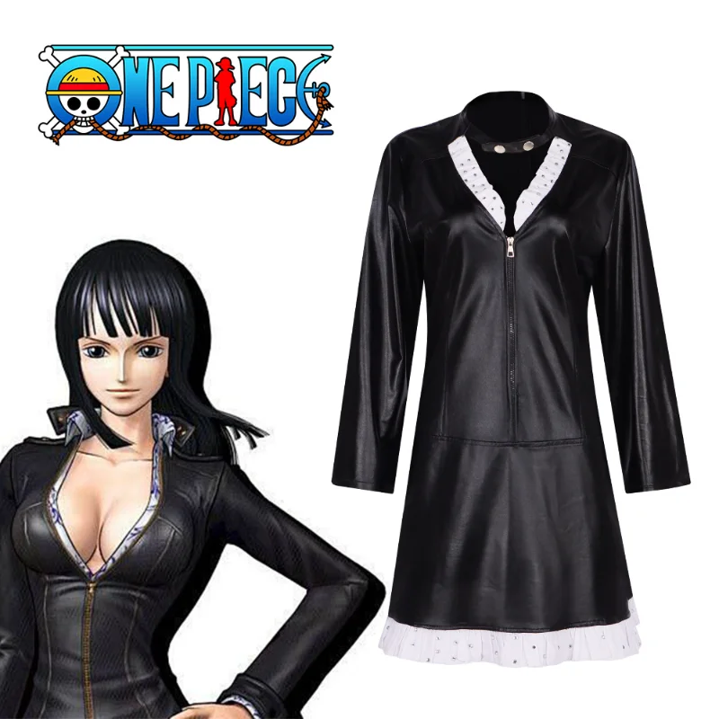 

ONE PIECE Anime Comic Devil Nico All Sunday Cosplay Robin Costume Black Sexy Uniform Clothes Cosplay Women Halloween Customized