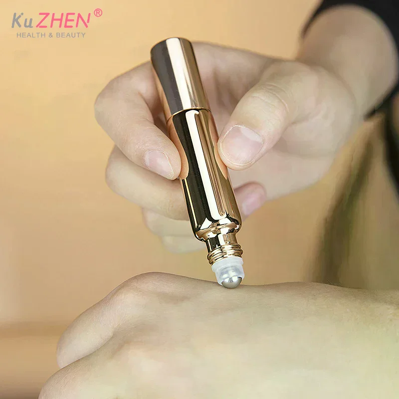 1pc Glass Ball spray sub bottling Refillable Stainless Steel Dual-End Multi-Purpose Perfume Roller Bottle Spray Bottle