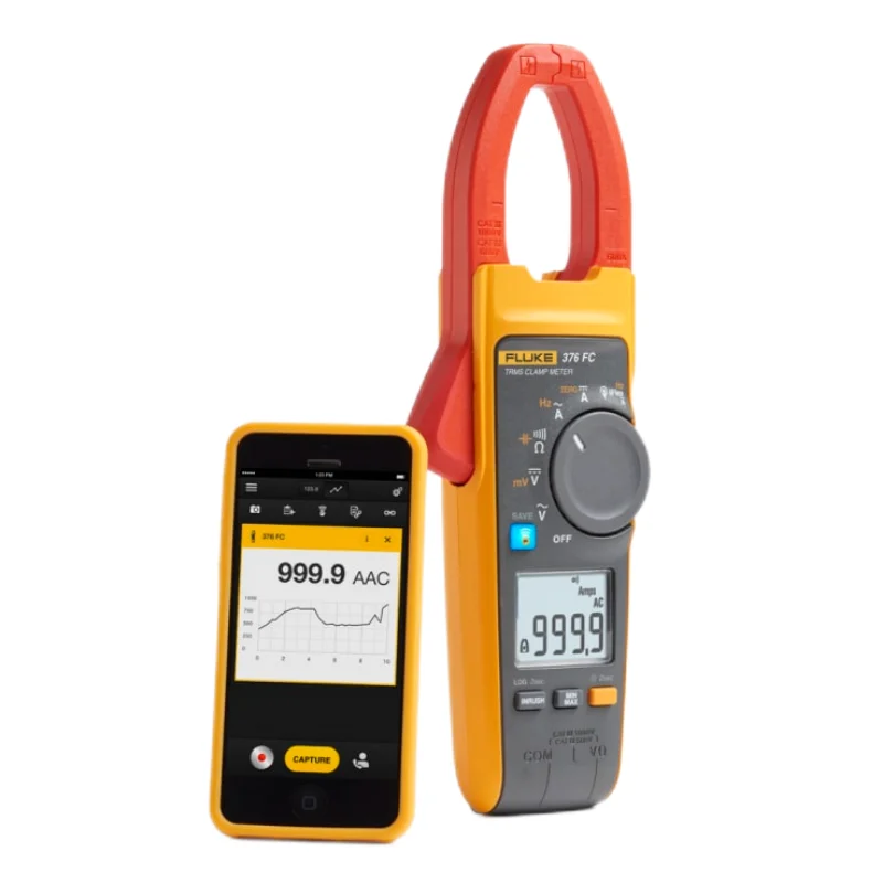 Fluke 376FC true root mean square AC/DC clamp meter