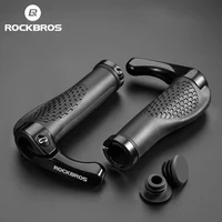 Empuñaduras de bicicleta ROCKBROS, empuñaduras de manillar de bicicleta de montaña MTB, cuernos, empuñaduras de vicio Shofar, empuñaduras de goma a prueba de golpes para ciclismo