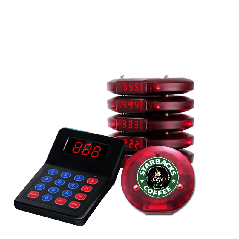 2025 hot sale Wireless Calling System Restaurant Pager with LED Display Queue Management