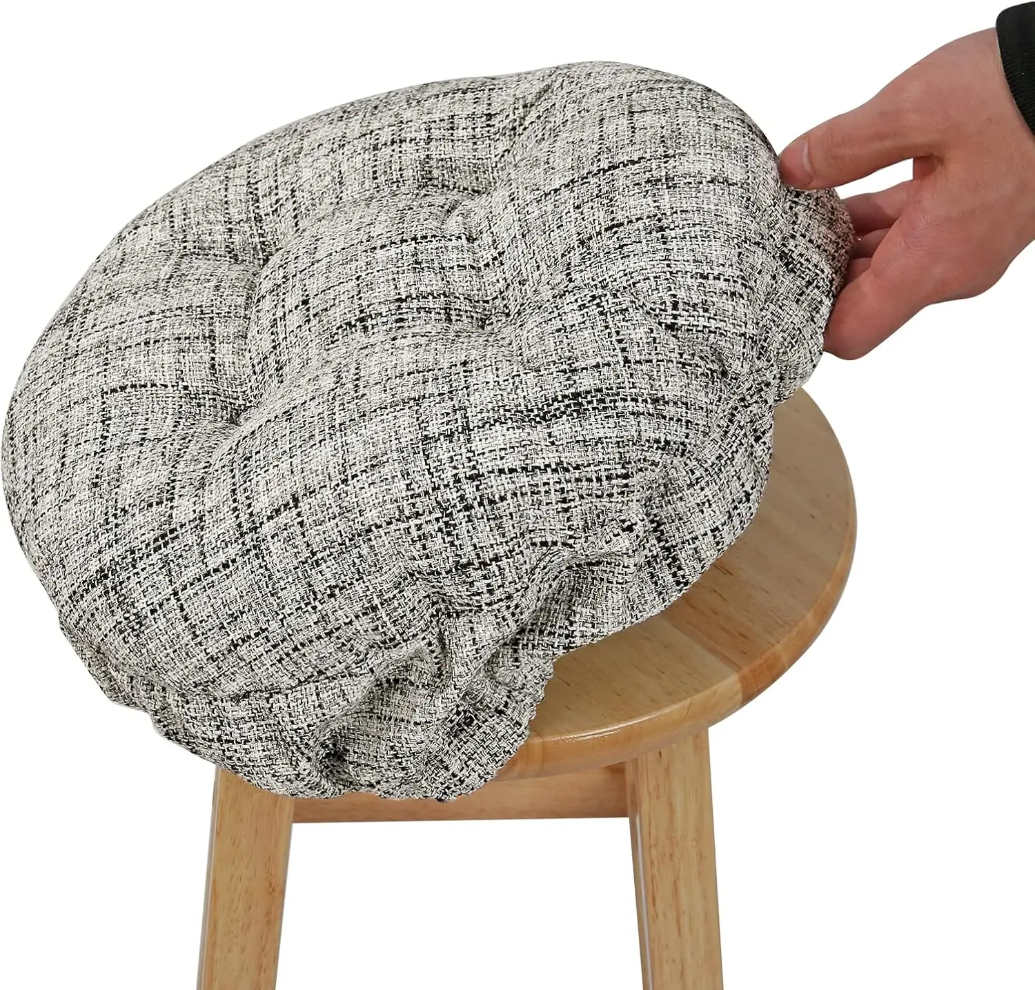 Sinosso-Silicone Rodada Bar Stool Almofada, Capa Acolchoada, Anti-Skid, Moda Interior Tecelagem Design, Moderno