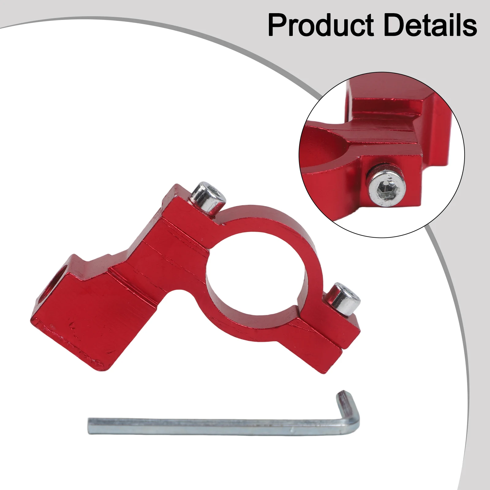 Mirror Secure Handlebar Clamp Easy Carry Design Electric Vehicle Compatible High Universality Fitment Handlebar