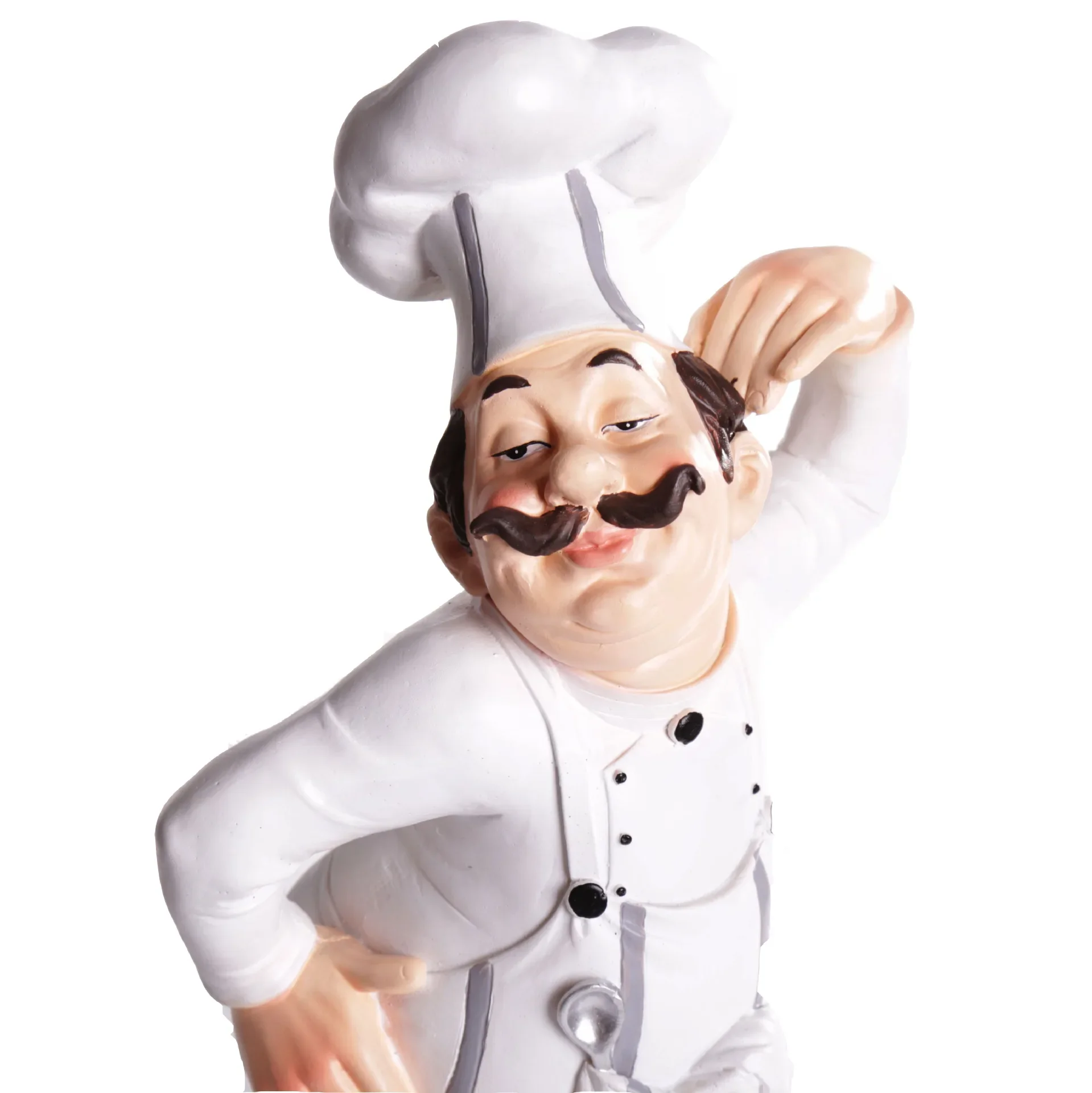 Resin Crafts Chef Statue, Creative Character Ornaments, Home Decoration, Bar, Western Restaurant, Cafe, Cake Shop Decor, VIP Fas